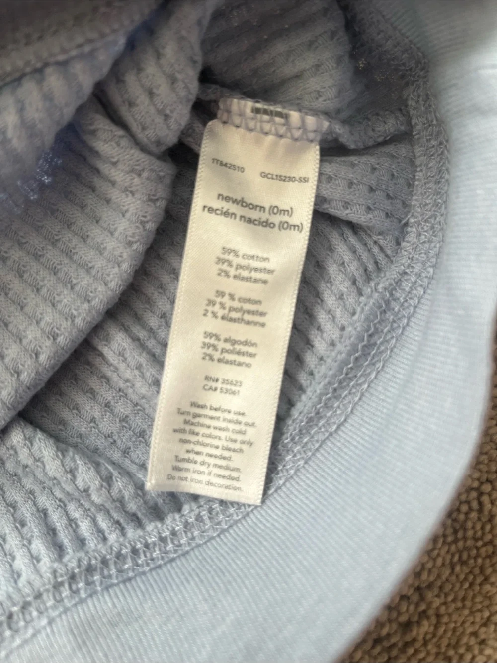 Carter's Blue Knit Pullover & Brown Striped Crewneck Set